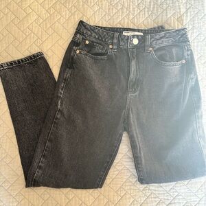 Garage Black Denim Mom Jeans
